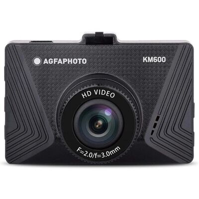 AgfaPhoto KM600 Dashcam - 720p, 120° szeroki kąt, LCD, Czarny AgfaPhoto KM600 Dashcam - 720p, 120° szeroki kąt, LCD, Czarny