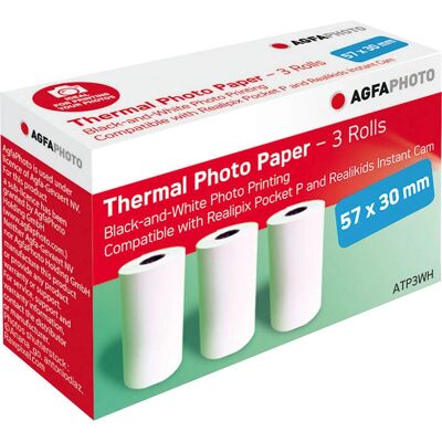 Film photo instantané AgfaPhoto ATP3WH - 3 rouleaux, blanc 57x30mm - Film instantané - Publicité Film photo instantané AgfaPhoto ATP3WH - 3 rouleaux, blanc 57x30mm - Film instantané - Publicité
