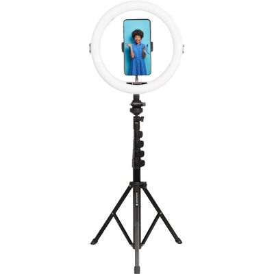 AgfaPhoto ARL11XL Vlogger Kit - Verstellbares Ringlicht & Stativ AgfaPhoto ARL11XL Vlogger Kit - Verstellbares Ringlicht & Stativ