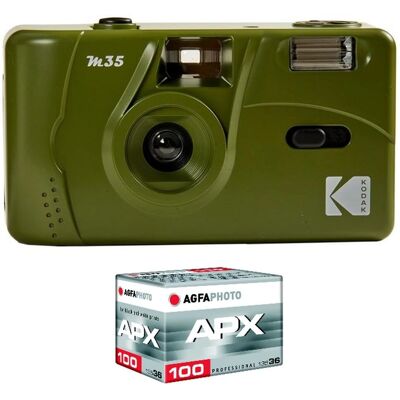 Kodak M35 - Appareil Photo Réutilisable 35mm - Grand Angle Fixe - Compact - Publicité Kodak M35 - Appareil Photo Réutilisable 35mm - Grand Angle Fixe - Compact - Publicité