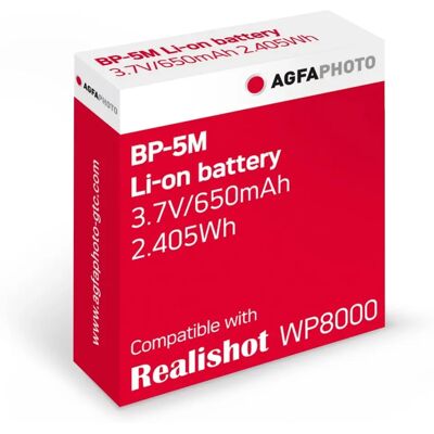 Batería Agfa Photo Modelo BP-5M Blanca Batería Agfa Photo Modelo BP-5M Blanca