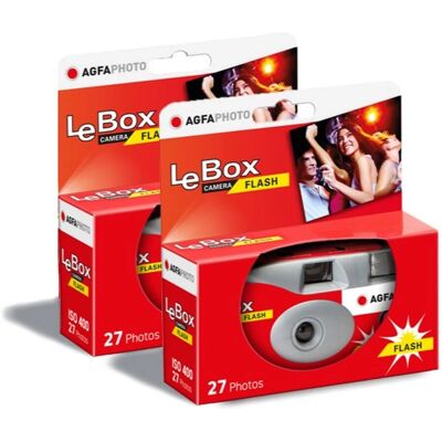 Agfaphoto AGFA PHOTO PACK 2 x 601020 - Einwegkamera mit Blitz - Grau und Rot Agfaphoto AGFA PHOTO PACK 2 x 601020 - Einwegkamera mit Blitz - Grau und Rot