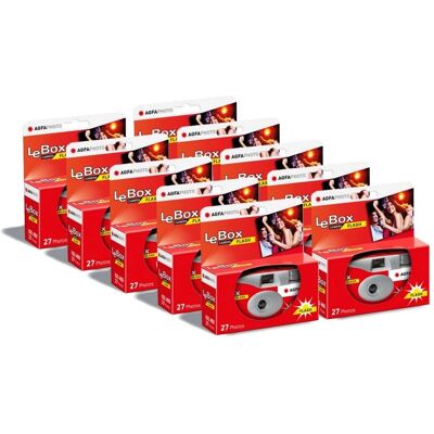 Agfaphoto Pack 10x601020 - Caméra jetable avec flash - 27 photos - Gris et rouge - Publicité Agfaphoto Pack 10x601020 - Caméra jetable avec flash - 27 photos - Gris et rouge - Publicité
