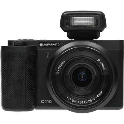 Fotocamera compatta AgfaPhoto C110 - 24 MP, Zoom 3x, Nero Fotocamera compatta AgfaPhoto C110 - 24 MP, Zoom 3x, Nero