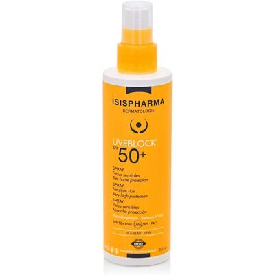 Isispharma Uveblock SPF50+ Spray - Krem do ciała z filtrem Isispharma Uveblock SPF50+ Spray - Krem do ciała z filtrem