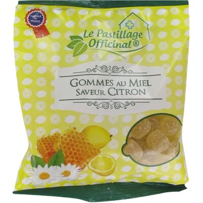 Estipharm Gommes Miel Citron - Pastillage Officinal - 100g - Publicité Estipharm Gommes Miel Citron - Pastillage Officinal - 100g - Publicité