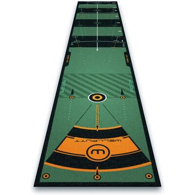 Wellputt Grün 3M x 50Cm Putting Matte - Hohe Geschwindigkeit Wellputt Grün 3M x 50Cm Putting Matte - Hohe Geschwindigkeit