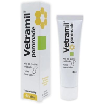 Vetramil 30g - Pommade cicatrisante pour animaux - Publicité Vetramil 30g - Pommade cicatrisante pour animaux - Publicité
