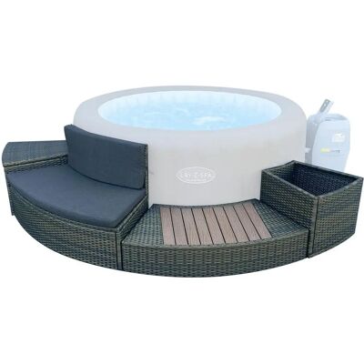 Ensemble de couverture ronde pour spa Bestway 4 pièces - Publicité Ensemble de couverture ronde pour spa Bestway 4 pièces - Publicité