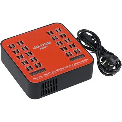 Chargeur Industriel USB Kalea Informatique - 40 Ports - 200W - Publicité Chargeur Industriel USB Kalea Informatique - 40 Ports - 200W - Publicité