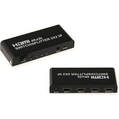 Kalea-Informatique - HDMI Switch 2x2 - 1080p - 30Hz - HDMI Switch - Publicité Kalea-Informatique - HDMI Switch 2x2 - 1080p - 30Hz - HDMI Switch - Publicité