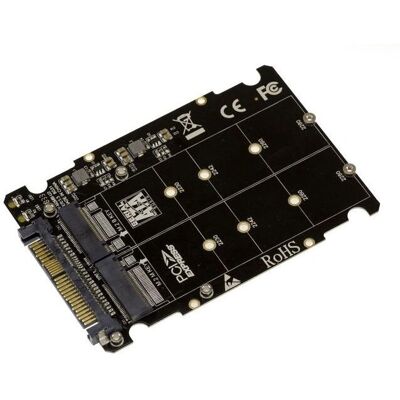 Kalea Informatique Adapter - 2 M.2 SSD naar U2 2,5" SFF-8639 Kalea Informatique Adapter - 2 M.2 SSD naar U2 2,5" SFF-8639