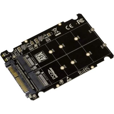 Adaptateur Kalea Informatique - 2 SSD M.2 vers U2 2,5" SFF-8639 - Publicité Adaptateur Kalea Informatique - 2 SSD M.2 vers U2 2,5" SFF-8639 - Publicité