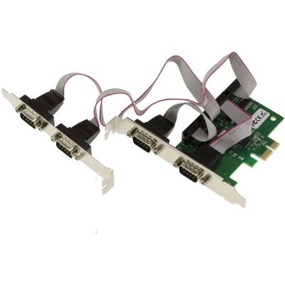 Kalea Informatique Serial Port Card - 4 Ports - PCIe, RS232, DB9 - Low Profile - AX99100 Kalea Informatique Serial Port Card - 4 Ports - PCIe, RS232, DB9 - Low Profile - AX99100