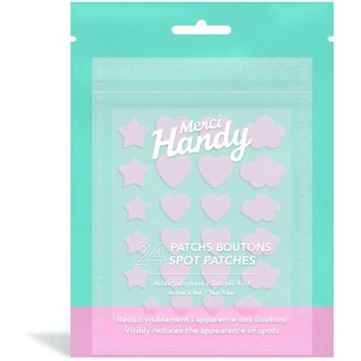 Patchs Merci Handy Acide Salicylique & Tea Tree - Traitement acné - Publicité Patchs Merci Handy Acide Salicylique & Tea Tree - Traitement acné - Publicité