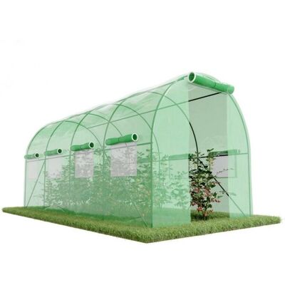 Eurospen Modèle 8m² Serre Tunnel de Jardin - Résistant aux UV - Publicité Eurospen Modèle 8m² Serre Tunnel de Jardin - Résistant aux UV - Publicité