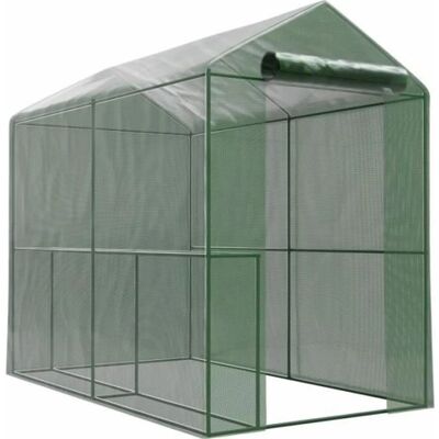Serre de jardin Eurospen - Acier, 2m², housse résistante UV 140g/m² - Publicité Serre de jardin Eurospen - Acier, 2m², housse résistante UV 140g/m² - Publicité