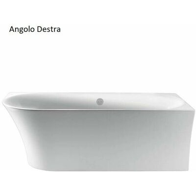 Stano Elizabeth Vasca da Bagno - 170 cm, Bianca, Design Moderno - Vasca Stano Elizabeth Vasca da Bagno - 170 cm, Bianca, Design Moderno - Vasca