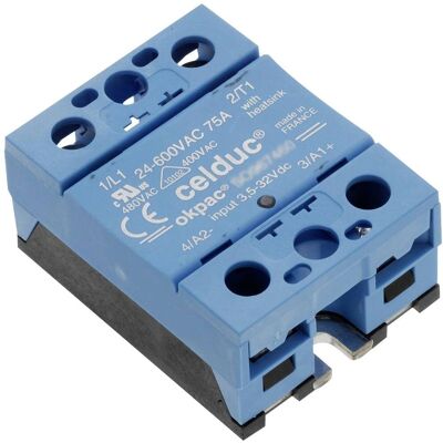 Celduc Halbleiterrelais SO868070 Panelmontage 95A 510V Zero Cross Celduc Halbleiterrelais SO868070 Panelmontage 95A 510V Zero Cross