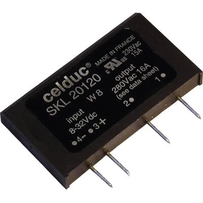 Celduc Halbleiterrelais SKL10560 - 50A, 690V AC, 4-14V DC Steuerung Celduc Halbleiterrelais SKL10560 - 50A, 690V AC, 4-14V DC Steuerung