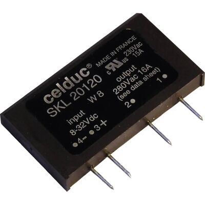 Celduc SKL10260 Halbleiterrelais - 25A, 690V, Steuerung 4-14V DC Celduc SKL10260 Halbleiterrelais - 25A, 690V, Steuerung 4-14V DC