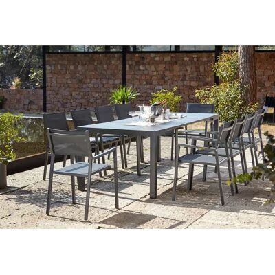 Conjunto de Muebles de Exterior Concept Usine - Mesa Extensible Gris Conjunto de Muebles de Exterior Concept Usine - Mesa Extensible Gris