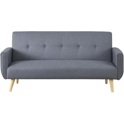 Sofá cama convertible gris Malmo de 3 plazas - Tipo de Sofá Sofá cama convertible gris Malmo de 3 plazas - Tipo de Sofá