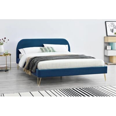 Concept Usine Phoenix - Samtbetten mit Messingfüßen - Bett Concept Usine Phoenix - Samtbetten mit Messingfüßen - Bett