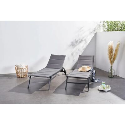 Chaise de plage Lisboa Gris Foncé - Chaise de plage - Publicité Chaise de plage Lisboa Gris Foncé - Chaise de plage - Publicité