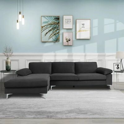 Concept-usine Galway Samt Ecksofa - Sofa Typ Concept-usine Galway Samt Ecksofa - Sofa Typ