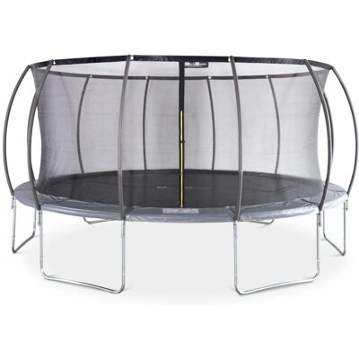 SWEEEK Trampolino da giardino grigio Ø 490cm con rete di sicurezza interna - Nuovo modello SWEEEK Trampolino da giardino grigio Ø 490cm con rete di sicurezza interna - Nuovo modello