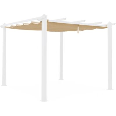 Alice's Garden - Pergola Cover 3x3m Beige - Replaceable & Water-Resistant Alice's Garden - Pergola Cover 3x3m Beige - Replaceable & Water-Resistant