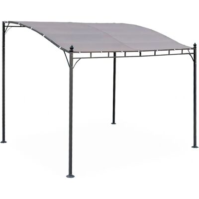 Pergola in acciaio Sweeek 3x2,5m Taupe - Fissa a parete Pergola in acciaio Sweeek 3x2,5m Taupe - Fissa a parete