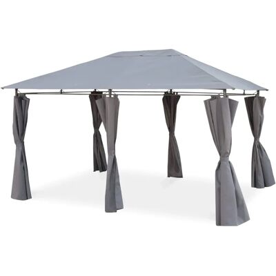 Pergola Divio 3x4m con Tende - Tenda da Giardino Pergola Divio 3x4m con Tende - Tenda da Giardino