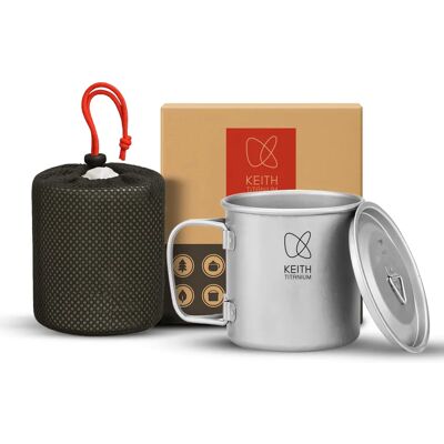 Keith Titan Becher 450 ml mit Faltgriff und Deckel Keith Titan Becher 450 ml mit Faltgriff und Deckel