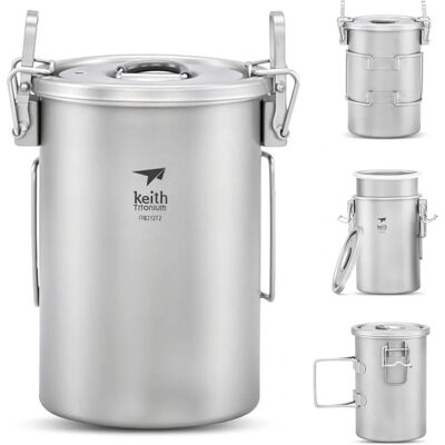 Keith Titanium Multifunktionskochtopf - 900ml - Küchenwerkzeug Keith Titanium Multifunktionskochtopf - 900ml - Küchenwerkzeug
