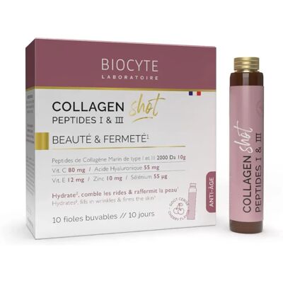 Biocyte Cereja Peptídeos de Colagénio Shot I & III - Suplemento para a Pele Biocyte Cereja Peptídeos de Colagénio Shot I & III - Suplemento para a Pele