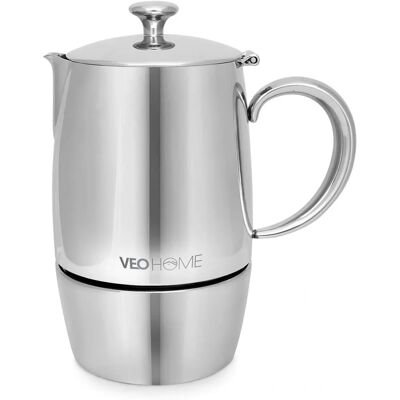 VeoHome Cafetière à Feu - Inox pour Induction - 6 Tasses - Publicité VeoHome Cafetière à Feu - Inox pour Induction - 6 Tasses - Publicité