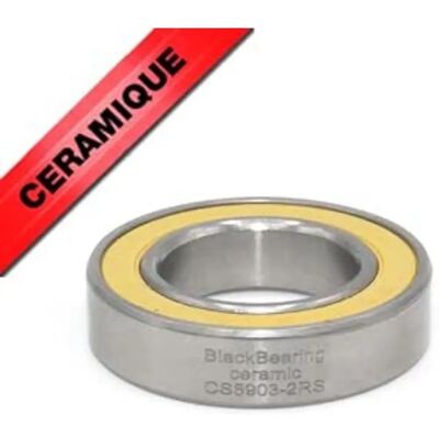 Black Bearing 6903-2RS - Keramisk - Stålkapslar - Vattentät Black Bearing 6903-2RS - Keramisk - Stålkapslar - Vattentät