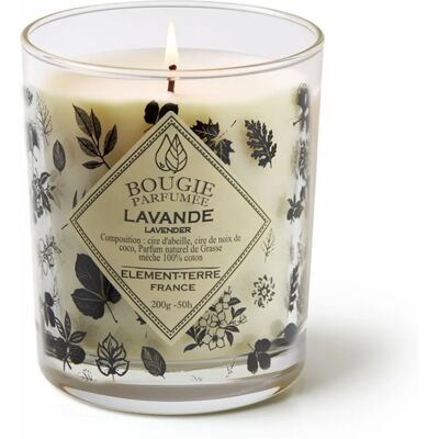 ELEMENT-TERRE 3949806045051 Lavendel ljus - 50 timmar ELEMENT-TERRE 3949806045051 Lavendel ljus - 50 timmar