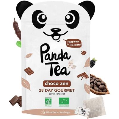 Panda Thé Choco Zen - Thé noir et cacao bio - Soulagement du stress - Publicité Panda Thé Choco Zen - Thé noir et cacao bio - Soulagement du stress - Publicité