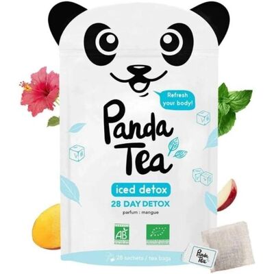 Panda Tea Mangue Thé Glacé - 28 sachets - Thé Détox Glacé - Publicité Panda Tea Mangue Thé Glacé - 28 sachets - Thé Détox Glacé - Publicité