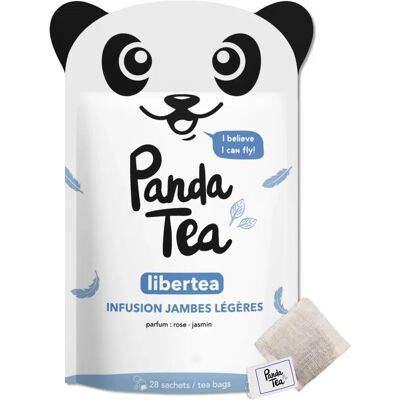 Panda Tea Libertea - Infusion Jambes Légères 28 Sachets - Publicité Panda Tea Libertea - Infusion Jambes Légères 28 Sachets - Publicité