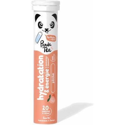 Panda Tea Hydratation & Énergie Pêche - Complément alimentaire - Publicité Panda Tea Hydratation & Énergie Pêche - Complément alimentaire - Publicité