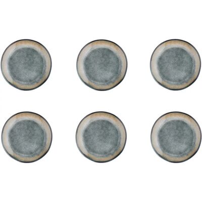 Björn BJ-SPGT Steingut Blau Grau 6er Set Essteller - Geschirr Björn BJ-SPGT Steingut Blau Grau 6er Set Essteller - Geschirr