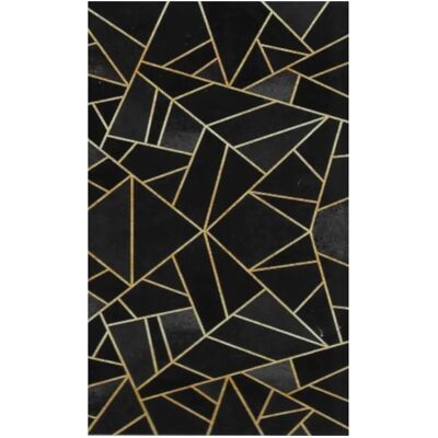 Mani Textile Tapis Noir 50x80cm Antidérapant - Publicité Mani Textile Tapis Noir 50x80cm Antidérapant - Publicité