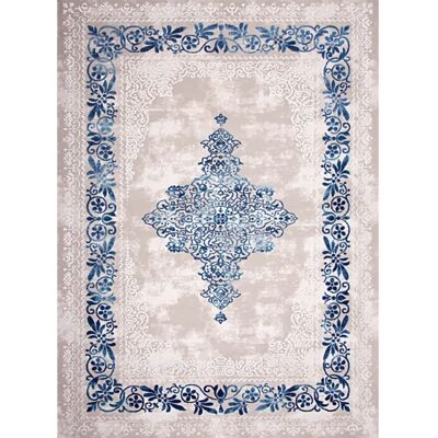 Alfombra estilo barroco de MANI TEXTILE 120x180cm, azul Alfombra estilo barroco de MANI TEXTILE 120x180cm, azul