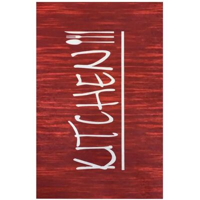 Tappeto da cucina Mani Textile - Rosso - 90x130cm - Tappeto da cucina Tappeto da cucina Mani Textile - Rosso - 90x130cm - Tappeto da cucina