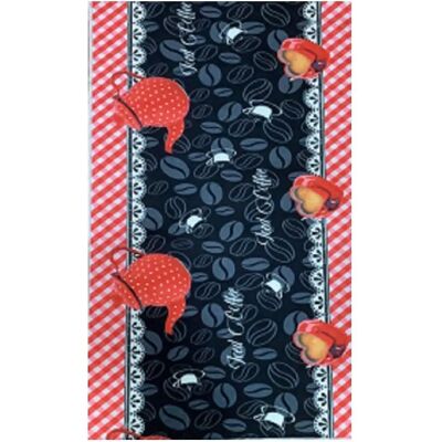 Tappeto Cucina Stampato Mani Textile - Rosso - 50x180cm - Cucina Tappeto Cucina Stampato Mani Textile - Rosso - 50x180cm - Cucina