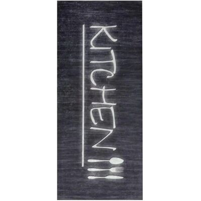 Mani Textile Alfombra de Cocina - Antideslizante, 90x130 cm - Negro Mani Textile Alfombra de Cocina - Antideslizante, 90x130 cm - Negro